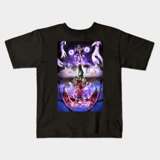 The Final Battle (Kingdom Hearts Chain of Memories) (w/ Cards & Flipped) Kids T-Shirt